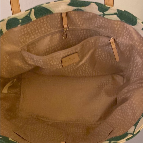 Kate Spade Green and White Botanical Tote - Picture 4 of 16